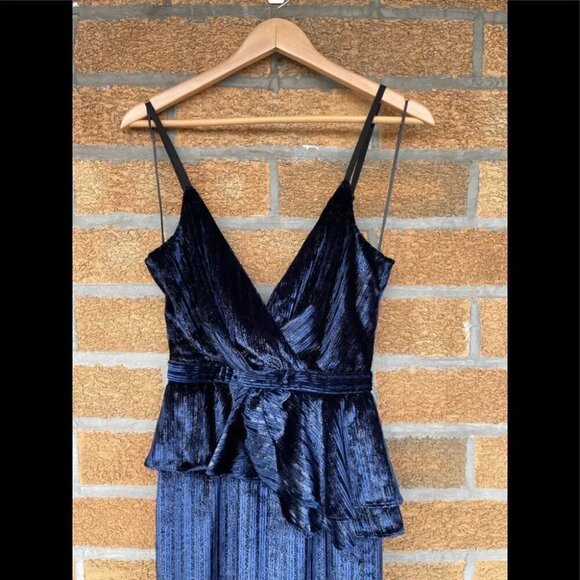 YUMI KIM DYNASTY VELVET DRESS MIDNIGHT TWINKLE XS - Picture 6 of 16